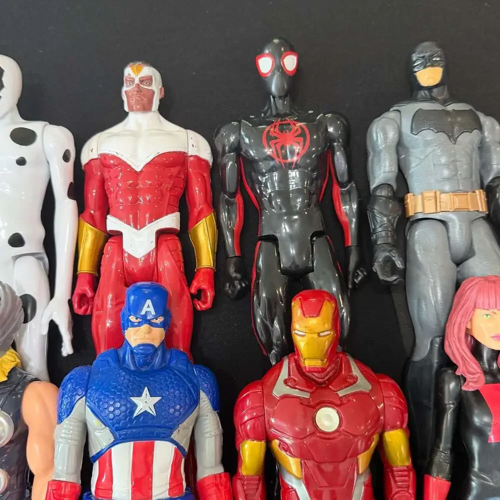 Lot of 10 Marvel and DC 12-Inch Action Figures - Titan Hero Series and More
